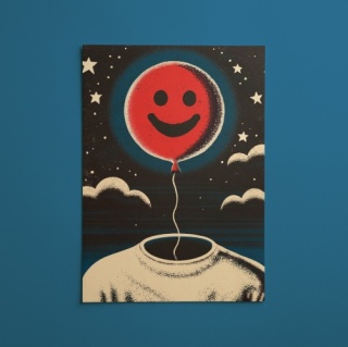 Pocztówka TY WIECZNIE MASZ GŁOWĘ W CHMURACH