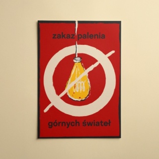 Pocztówka ZAKAZ PALENIA GÓRNYCH ŚWIATEŁ