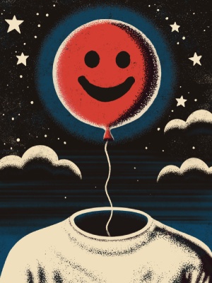 Plakat TY WIECZNIE MASZ GŁOWĘ W CHMURACH